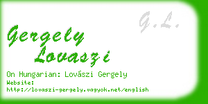 gergely lovaszi business card